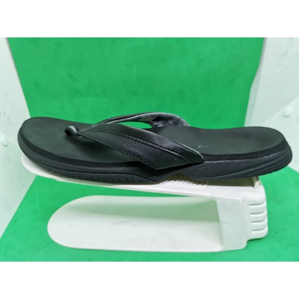 New Balance Womens W6090BK Flip Flop Thongs Comfort Black Size 11
